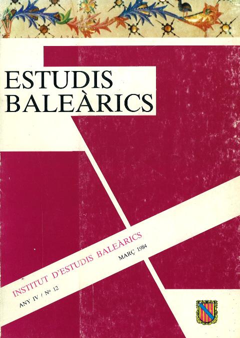 Estudis Baleàrics, núm. 12