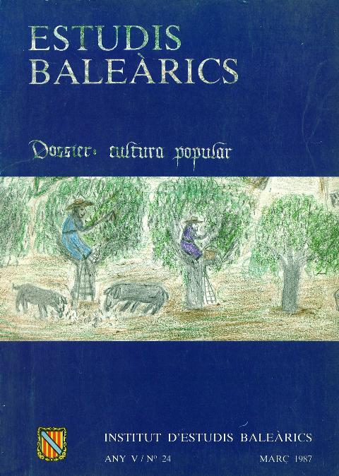 Estudis Baleàrics, núm. 24. Cultura popular